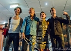 Rachelle Plas (harmonica-chant),Antoine Dijol (guitare-choeurs), Antoine Arroy (basse-choeurs) et Marc Hazon (batterie-choeurs)