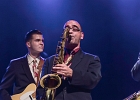 3S1A7401  T.Bo and The B.Boppers : T.Bo Ripault (chant, guitare), Abdell B.Bop (contrebasse), Red Benoît Ribière (piano), Francis Speed Gonzalez (batterie), Sylvain Téjérizo  (sax)