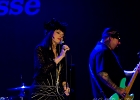 Candye Kane (chant), Laura Chavez (guitare),  Bobby Abarca (basse) et Kurt Kalker (batterie) : 2015, BLUES, CANDYE KANE, CONCERT, PETIT JOURNAL MONTPARNASSE