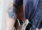 IMG 3112  Manu Lanvin (guitare, chant), Jimmy Montout (batterie), Antonella Mazza (contrebasse) : 2015, BLUES, BLUES ROCK, CONCERT, L OMNIBUS, MANU LANVIN, ROCK