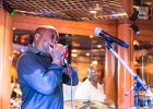 IMG 4712  Russ Green (harmonica, chant),  Toronzo Cannon  (guitare), David Forte (basse), Christopher Alexander (batteur), Ronnie Hicks (claviers) : 2015, BARCELONE, CROISIERE BLUES, EIROPEAN BLUES CRUISE, MARSEILLE, MINORQUE