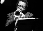 IMG 5571  Roy Ganes (guitar, chant), David Melton (guitare), Richard Reed (basse),  James Paxson (batterie), Joe Cambpell  (trompette), Lawrence Kincherlow (sax ténor). : 2015, BLUES, CONCERT, ROCK, ROY GAINES AND HIS TUXEDO BLUES ORCHESTRA, TREMBLAY EN FRANCE