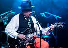 IMG 5606  Roy Ganes (guitar, chant), David Melton (guitare), Richard Reed (basse),  James Paxson (batterie), Joe Cambpell  (trompette), Lawrence Kincherlow (sax ténor). : 2015, BLUES, CONCERT, ROCK, ROY GAINES AND HIS TUXEDO BLUES ORCHESTRA, TREMBLAY EN FRANCE