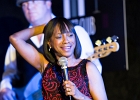 IMG 6757  Chris James (guitare,chant),  Patrick Rynn (basse) , Aki Kumar (harmonica, chant), , Ken Saydak  (claviers, chant),  Melvia &#34;chick&#34; Rogers (chant),   Willie Hayes (batterie) : 2015, BLUES, CHICAGO BLUES FESTIVAL, CONCERT, JAZZ CLUB LIONEL HAMPTON