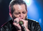 IMG 7637  Little Bob (chant),  Gilles Mallet (guitare), Mickey Blow (harmonica), Bertrand Couloume (contrebasse), Jérémie Piazza (batterie) : 2015, BLUES, BLUES ROCK, CONCERT, ORSAY, ROCK