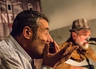 IMG 3563  David Evans (chant, guitare, kazoo), Gilles Gabisson (harmonica) : 2016, BLUES, CONCERT, DAVID EVANS, FRANCK RAPIDO, FRED DELFORGE, LAURENCE, TENNESSEE PARIS