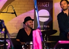IMG 5621  Julien Brunetaud (piano, chant), Romain Joutard (batterie), Oliver Smith (basse), Jerome Etcheberry (trompette), Sylvain Sly Fetis (saxophone), Faby Médina (choeur), Celine Languedoc (choeur) invités Zoe Dadson (chant),  Greg Zlap (harmonica) : 2016, CONCERT, JULIEN BRUNETAUD, SUNSET