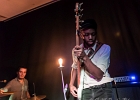 IMG 6001  Kissia San (chant), Eddy Leclerc (guitare), Sébastien Richelieu (basse), Paul Héroux (batterie) : 2016, CONCERT, LA CHAPELLE DES LOMBARDS, LES DISQUAIRES