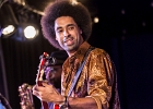 IMG 7796  Selwyn Birchwood (vocal, guitare, lap steel), Regi Olivier (saxophone baryton), Donald &#34;Huff&#34; Wright (basse), Courtney &#34;Love&#34; Girlie (batterie). : 2017, BLUES, CONCERT, COURTNEY GIRLIE, DONALD WRIGHT, JAZZ CLUB LIONEL HAMPTON, REGI OLIVIER, SELWYN BIRCHWOOD