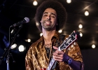 IMG 7801  Selwyn Birchwood (vocal, guitare, lap steel), Regi Olivier (saxophone baryton), Donald &#34;Huff&#34; Wright (basse), Courtney &#34;Love&#34; Girlie (batterie). : 2017, BLUES, CONCERT, COURTNEY GIRLIE, DONALD WRIGHT, JAZZ CLUB LIONEL HAMPTON, REGI OLIVIER, SELWYN BIRCHWOOD