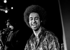 IMG 7812  Selwyn Birchwood (vocal, guitare, lap steel), Regi Olivier (saxophone baryton), Donald &#34;Huff&#34; Wright (basse), Courtney &#34;Love&#34; Girlie (batterie). : 2017, BLUES, CONCERT, COURTNEY GIRLIE, DONALD WRIGHT, JAZZ CLUB LIONEL HAMPTON, REGI OLIVIER, SELWYN BIRCHWOOD