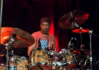 IMG 8093  Otis Taylor (chant, guitar), Miles Brett (violon),  Larry Thompson (batterie),  Todd Edmunds (basse) : 2017, BLUES, CONCERT, MATHIS HAUG, OTIS TAYLOR, PAN PIPER