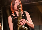 IMG 0304  Johann Gauthier (chant, guitar), Thomas Hilaire (batterie), Benoit Serret (basse), Bernard Patrick (saxophone), Emilie Klipfel (saxophone), Nicolas Renard (trompette) : CONCERT, NEW MORNING, PANAME BLUES NIGHT