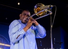 IMG 0625  Glen David Andrews (chant, trombone), Tony Barda (saxophone ténor), Simon Oslender (orgue Hammond), Bart Oostindie (guitare), Jérôme Cardynaals (batterie) : CONCERT, GLEN DAVIS ANDREWS, JAZZ, JAZZ CLUB LIONEL HAMPTON, SOUL, TWOGETHER