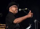 IMG 3121  Larry Garner (chnat, guitare),  Normam Beaker ( guitare), John Price (basse ),  Steve Gibson (batterie) : 2017, BEAUMONT EN VERON, BLUES, BLUES EN RABELAISIE, BLUES ROCK, CONCERT, LARRY GARNER, SOUL
