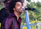 IMG 7781  Selwyn Birchwood (chant, guitare), Regi Oliver (sax baryton, flûte traversière), Courtney Girlie (batterie), Donald « Huuf » Wright (basse) : 2018, BLUES, CONCERT, HARGEVILLE, SELWYN BIRCHWOOD, TRACTEUR BLUES
