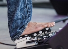 IMG 7810  Selwyn Birchwood (chant, guitare), Regi Oliver (sax baryton, flûte traversière), Courtney Girlie (batterie), Donald « Huuf » Wright (basse) : 2018, BLUES, CONCERT, HARGEVILLE, SELWYN BIRCHWOOD, TRACTEUR BLUES