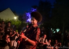 IMG 7853  Selwyn Birchwood (chant, guitare), Regi Oliver (sax baryton, flûte traversière), Courtney Girlie (batterie), Donald « Huuf » Wright (basse) : 2018, BLUES, CONCERT, HARGEVILLE, SELWYN BIRCHWOOD, TRACTEUR BLUES