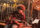 IMG 7855  Selwyn Birchwood (chant, guitare), Regi Oliver (sax baryton, flûte traversière), Courtney Girlie (batterie), Donald « Huuf » Wright (basse) : 2018, BLUES, CONCERT, HARGEVILLE, SELWYN BIRCHWOOD, TRACTEUR BLUES