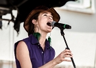 IMG 7889  Just In Blues :  Justine Blue (chant, ukulélé), Harold Wolters (harmonica), Enzo Taguet (guitare) : 2018, BLUES, CHAPET, CONCERT, JUST IN BLUES, TRACTEUR BLUES