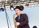 20180629-IMG 8638  Osaka Monaurail : Ryo Nakata (chant, claviers),  Kazuaki  Shimizu (trombone), TaiheiI Awaji (trompette),  Shimon Mukai (sax tenor), Dan Hayami (guitare),  Yuichi Ikeda (guitare), Tsuyoshi Ouchi (basse), Soki Kimura (batterie) : 2018, CONCERT, FUNK, LA DEFENSE JAZZ FESTIVAL, OSAKA MONAURAIL