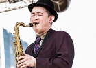20180629-IMG 8640  Osaka Monaurail : Ryo Nakata (chant, claviers),  Kazuaki  Shimizu (trombone), TaiheiI Awaji (trompette),  Shimon Mukai (sax tenor), Dan Hayami (guitare),  Yuichi Ikeda (guitare), Tsuyoshi Ouchi (basse), Soki Kimura (batterie) : 2018, CONCERT, FUNK, LA DEFENSE JAZZ FESTIVAL, OSAKA MONAURAIL