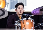 20180629-IMG 8643  Osaka Monaurail : Ryo Nakata (chant, claviers),  Kazuaki  Shimizu (trombone), TaiheiI Awaji (trompette),  Shimon Mukai (sax tenor), Dan Hayami (guitare),  Yuichi Ikeda (guitare), Tsuyoshi Ouchi (basse), Soki Kimura (batterie) : 2018, CONCERT, FUNK, LA DEFENSE JAZZ FESTIVAL, OSAKA MONAURAIL