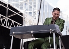 20180629-IMG 8681  Osaka Monaurail : Ryo Nakata (chant, claviers),  Kazuaki  Shimizu (trombone), TaiheiI Awaji (trompette),  Shimon Mukai (sax tenor), Dan Hayami (guitare),  Yuichi Ikeda (guitare), Tsuyoshi Ouchi (basse), Soki Kimura (batterie) : 2018, CONCERT, FUNK, LA DEFENSE JAZZ FESTIVAL, OSAKA MONAURAIL