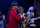 20190130-IMG 2459  Boney Fields (trompette, chant), Jo Champagnon (guitare, chant), Julien Audigier (batterie),  Icheme Zouggart (basse), Rachid Guissous (claviers), Nadége Dumas (saxophones, chant), Pierre Chabrele (trombone) : invités : Charles Pasi (harmonica), Loic Gayot (saxophone solo). : BONEY FIELDS, JAZZ CAFE MONTPARNASSE
