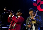 20190130-IMG 2476  Boney Fields (trompette, chant), Jo Champagnon (guitare, chant), Julien Audigier (batterie),  Icheme Zouggart (basse), Rachid Guissous (claviers), Nadége Dumas (saxophones, chant), Pierre Chabrele (trombone) : invités : Charles Pasi (harmonica), Loic Gayot (saxophone solo). : BONEY FIELDS, JAZZ CAFE MONTPARNASSE
