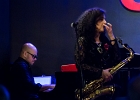 20190130-IMG 2487  Boney Fields (trompette, chant), Jo Champagnon (guitare, chant), Julien Audigier (batterie),  Icheme Zouggart (basse), Rachid Guissous (claviers), Nadége Dumas (saxophones, chant), Pierre Chabrele (trombone) : invités : Charles Pasi (harmonica), Loic Gayot (saxophone solo). : BONEY FIELDS, JAZZ CAFE MONTPARNASSE