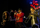 20190130-IMG 2488  Boney Fields (trompette, chant), Jo Champagnon (guitare, chant), Julien Audigier (batterie),  Icheme Zouggart (basse), Rachid Guissous (claviers), Nadége Dumas (saxophones, chant), Pierre Chabrele (trombone) : invités : Charles Pasi (harmonica), Loic Gayot (saxophone solo). : BONEY FIELDS, JAZZ CAFE MONTPARNASSE