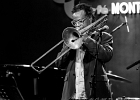 20190130-IMG 2491  Boney Fields (trompette, chant), Jo Champagnon (guitare, chant), Julien Audigier (batterie),  Icheme Zouggart (basse), Rachid Guissous (claviers), Nadége Dumas (saxophones, chant), Pierre Chabrele (trombone) : invités : Charles Pasi (harmonica), Loic Gayot (saxophone solo). : BONEY FIELDS, JAZZ CAFE MONTPARNASSE