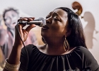 20190207-IMG 2586  Shanna Waterstown (chant), Dushan Di Concilio (piano), Taro Sakakibara (contrebasse) et Demetrius Demas X ( saxophone) et en invitée surprise  Joan Minor (chant) : CAFE UNIVERSEL PARIS, DUSHAN DI CONCILIO, SHANNA WATERSTOWN
