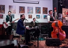 20190607-IMG 4311  Damien Daigneau (Chant, Piano), Matthieu Gastaldi (Batterie, Churs),  Jean-Philippe Soler (Contrebasse, Churs), Tristan Camilleri (Guitare) : MONEY MAKERS (The), PARIS-LENOUVO COSMOS