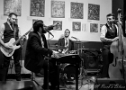 20190607-IMG 4330  Damien Daigneau (Chant, Piano), Matthieu Gastaldi (Batterie, Churs),  Jean-Philippe Soler (Contrebasse, Churs), Tristan Camilleri (Guitare) : MONEY MAKERS (The), PARIS-LENOUVO COSMOS