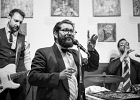 20190607-IMG 4338  Damien Daigneau (Chant, Piano), Matthieu Gastaldi (Batterie, Churs),  Jean-Philippe Soler (Contrebasse, Churs), Tristan Camilleri (Guitare) : MONEY MAKERS (The), PARIS-LENOUVO COSMOS