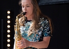 20190831-IMG 5597  Maelys Baey (chant, saxophone), Jean Guichemerre (guitare, choeurs), Rémi Grangé (basse, choeurs), Julien Feugas (batterie, choeurs) : MISS BEE AND THE BULLFROGS, NANTES, RENDEZ VOUS DE L ERDRE