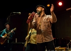 20191122-IMG 6791  Nico Duportal (guitare, voix), Pascal Mucci (batterie), Olivier Cantrelle (claviers), Alexis Bertein (sax baryton, guitare acoustique, percussions),  Sylvain Tejerizo (saxo ténor, percussions), Antoine Pozzo Di Borgo (basse) : NICO DUPORTAL, NICO DUPORTAL AND THE SPARKS, PARIS-JAZZ CAFE MONTPARNASSE