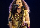 20210617-IMG 0161  Boney Fields (chant, trompette), Icheme Zouggart (basse), Nadége Dumas (saxophones, chant), Pierre Chabrele (trombone), Bruno Pimienta (batterie), Alex Soubry (guitare), Rachid Guissous (claviers) : BONEY FIELDS, PARIS, PARIS-NEW MORNING