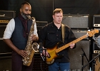 20220205-IMG 3940  Jerry T. (chant, guitare), Eric Jemms (sax), Mr Alex (guitare), Nicolas Hostiou (basse), Fabien Maraget (batterie, percussions) : JERRY T AND THE BLACK ALLIGATORS, PARIS-MATT S GUITAR SHOP