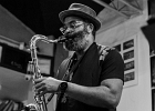 20230401-IMG 1727  Jérome Jerryt (chant, guitare), Eric Jemm&#39;s (sax),  Fabien Maraget (batterie), Nicolas Hostiou (basse), JP Harmo (harmonica) : JERRY T AND THE BLACK ALLIGATORS, PARIS-LENOUVO COSMOS