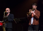 20240419-221438-IMG 2914  Marc T (chant, guitare), Renaud Lesire (basse), Fabrice Bessouat (batterie), Damien Cornelis (claviers), Paolo.Chatet (trompette), Tejerizo Sylvain (saxophone) : BEAUTIFUL SWAMP BLUES FESTIVAL, HAUTS DE FRANCE-PAS DE CALAIS-CALAIS, TEE