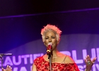 20240420-223826-IMG 5913  Shakura S&#39;Aida (chant), Paige Armstrong (guitare),  Nicole &#34;Nikki D&#34; Brown (guitare lap steel), Roger Williams (basse), Aubrey Dayle (batterie) : BEAUTIFUL SWAMP BLUES FESTIVAL, HAUTS DE FRANCE-PAS DE CALAIS-CALAIS, SHAKURA S’AIDA