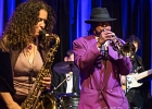 20260127-214620-IMG 1337  Boney Fields (chant, trompette),  Nadege Dumas (saxophone),  Olivier Caron (trombone)  Joseph Champagnon (guitare),  Antoine Monfleur (batterie), : BONEY FIELDS, NADEGE DUMAS, VAL D OISE-EAUBONNE