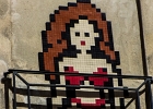 20200824-100 1931  Invader - rue du Bois Doré -  Paris 3eme - France - le  24 août 2020 : PARIS, STREET ART