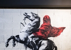 20211116-IMG 2757  Banksy - Bonaparte franchissant le Grand Saint Bernard - Paris - France - 2018 - The Word of Banksy -  Paris 9eme - France - le 16/11/2021 : PARIS, STREET ART, STREET ART-BANKSY
