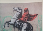 20230302-IMG 1344  Banksy - Bonaparte à cheval - avenue de Flandres - Paris - 2018 - Expo CAPITALE(S) - hôtel de ville -  Paris 1er - France - le 02/03/2022 : PARIS, PARIS 1er, STREET ART