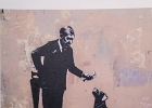 20230302-IMG 1346  Banksy - Le maître et son chien - université de la Sorbonne - Paris - 2018 - Expo CAPITALE(S) - hôtel de ville -  Paris 1er - France - le 02/03/2022 : PARIS, PARIS 1er, STREET ART