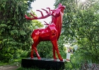 20230513-174952IMG 9346  Richard Orlinski : le cerf - fondation Goodplanet, 1 carrefour de Longchamp -  Paris 16eme - France - le 13/05/2023 : STREET ART